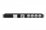 TLK TLK-RSC04-MDA25-03-BK Блок электрических розеток c АВР, 19", 4 гнезда "евророзетка", 16A