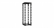 TLK TRD-426080-R-BK Монтажная стойка двухрамная с разборной рамой 19", 42U, Ш600xВ1995xГ800мм