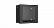 TLK TWI-126045-R-G-BK Настенный разборный шкаф 19", 12U, стеклянная дверь, Ш600хВ569хГ450мм
