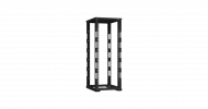 TLK TRD-336080-R-BK Монтажная стойка двухрамная с разборной рамой 19", 33U, Ш600xВ1595xГ800мм