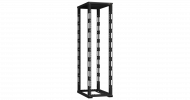 TLK TRD-476010-R-BK Монтажная стойка двухрамная с разборной рамой 19", 47U, Ш600xВ2217xГ1000мм
