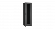 TLK TFR-426060-GMWM-R2-BK Напольный шкаф 19", 42U, дверь со стеклом и двустворчатая перфорированная