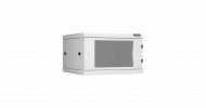 TLK TWC-066060-R-G-GY Настенный разборный шкаф 19", 6U, стеклянная дверь, Ш600хВ370хГ600мм