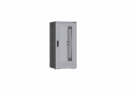TLK TFR-246080-GMMM-R2-GY Напольный шкаф 19", 24U, дверь со стеклом и металлическая