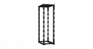 TLK TRD-426010-R-BK Монтажная стойка двухрамная с разборной рамой 19", 42U, Ш600xВ1995xГ1000мм