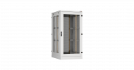TLK TFA-338010-GPPP-GY Напольный шкаф 19", 33U, стеклянная дверь, перфорированные боковые стенки