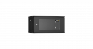 TLK TWI-066035-R-G-BK Настенный разборный шкаф 19", 6U, стеклянная дверь, Ш600хВ303хГ350мм