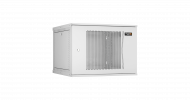 TLK TWI-096060-R-P-GY Настенный разборный шкаф 19", 9U, перфорированная дверь, Ш600хВ436хГ600мм
