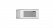 TLK TWI-066045-R-G-GY Настенный разборный шкаф 19", 6U, стеклянная дверь, Ш600хВ303хГ450мм