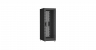 TLK TFR-426010-GMWM-R2-BK Напольный шкаф 19", 42U, дверь со стеклом и двустворчатая перфорированная