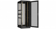 TLK TFA-428010-GPWP-BK Напольный шкаф 19", 42U, стеклянная дверь