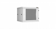 TLK TWC-096060-R-G-GY Настенный разборный шкаф 19", 9U, стеклянная дверь, Ш600хВ503хГ600мм