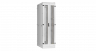 TLK TFA-476080-WHWH-GY Напольный шкаф 19", 47U, перфорированные двухстворчатые двери