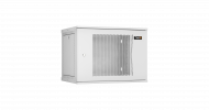 TLK TWI-096045-R-P-GY Настенный разборный шкаф 19", 9U, перфорированная дверь, Ш600хВ436хГ450мм