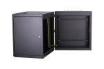 TLK TWM-186060-M-BK Настенный двухсекционный шкаф 19", 18U, металлическая дверь