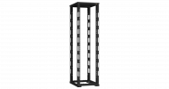 TLK TRD-476080-R-BK Монтажная стойка двухрамная с разборной рамой 19", 47U, Ш600xВ2217xГ800мм