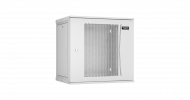 TLK TWI-126045-R-P-GY Настенный разборный шкаф 19", 12U, перфорированная дверь, Ш600хВ569хГ450мм