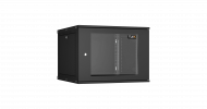 TLK TWI-096060-R-G-BK Настенный разборный шкаф 19", 9U, стеклянная дверь, Ш600хВ436хГ600мм