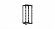 TLK TRD-336010-R-BK Монтажная стойка двухрамная с разборной рамой 19", 33U, Ш600xВ1595xГ1000мм