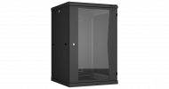TLK TWC-186060-R-G-BK Настенный разборный шкаф 19", 18U, стеклянная дверь, Ш600хВ904хГ600мм