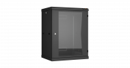 TLK TWC-156045-R-G-BK Настенный разборный шкаф 19", 15U, стеклянная дверь, Ш600хВ770хГ450мм