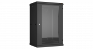 TLK TWC-186045-R-G-BK Настенный разборный шкаф 19", 18U, стеклянная дверь, Ш600хВ904хГ450мм