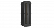 TLK TFA-426010-WHWH-BK Напольный шкаф 19", 42U, двухстворчатые перфорированные двери