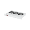 TLK TLK-VP3-GY Вентиляторная полка, 19", 1U, 3 вентилятора, Г260мм