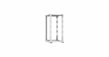 Фотография товара 'TLK TRD-246080-R-GY Монтажная стойка двухрамная с разборной рамой 19", 24U, Ш600xВ1195xГ800мм'