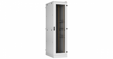 Фотография товара 'TLK TFA-476080-PHPH-GY Напольный шкаф 19", 47U, перфорированные двери, двойные боковые стенки'