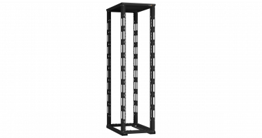 Фотография товара 'TLK TRD-476010-R-BK Монтажная стойка двухрамная с разборной рамой 19", 47U, Ш600xВ2217xГ1000мм'