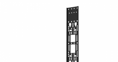 Фотография товара 'TLK TLK-ZU-42U-BK Лоток Zero-Unit для крепления аксессуаров с крепежом, 42U'