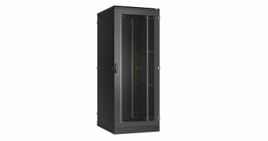 Фотография товара 'TLK TFA-428010-PMMM-BK Напольный шкаф 19", 42U, перфорированная и цельнометаллическая двери'