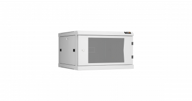 Фотография товара 'TLK TWC-066060-R-G-GY Настенный разборный шкаф 19", 6U, стеклянная дверь, Ш600хВ370хГ600мм'