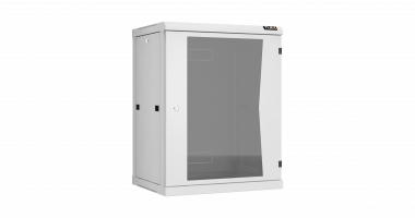Фотография товара 'TLK TWC-156045-R-G-GY Настенный разборный шкаф 19", 15U, стеклянная дверь, Ш600хВ770хГ450мм'