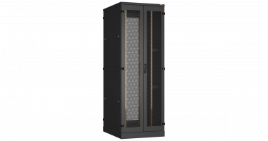 Фотография товара 'TLK TFA-478012-WHWH-BK Напольный шкаф 19", 47U, перфорированные двухстворчатые двери'