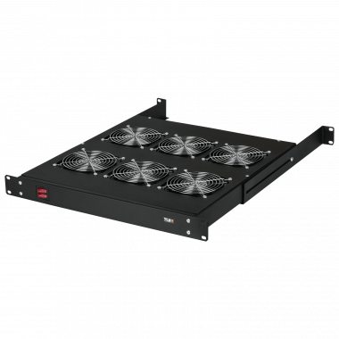 Фотография товара 'TLK TLK-VP6-BK Вентиляторная полка, 19", 1U, 6 вентиляторов, Г520мм'