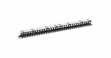 Фотография товара 'TLK TLK-OV70-33U-GY Органайзер кабельный вертикальный, 33U, для шкафов шириной 800мм'