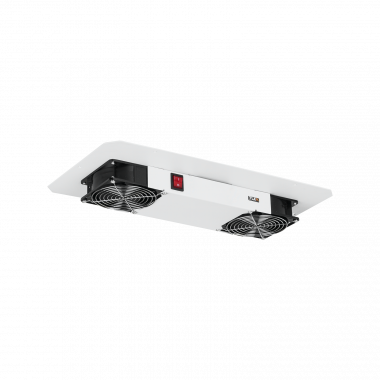 Фотография товара 'TLK TLK-FAN2-GY Вентиляторный блок для настенных шкафов серии TWC-R, для напольных шкафов серии TFR-R'