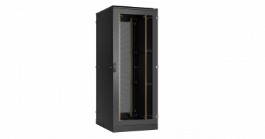 Фотография товара 'TLK TFA-428080-PMMM-BK Напольный шкаф 19", 42U, перфорированная дверь и металлическая'