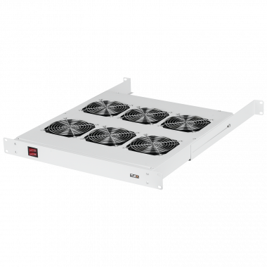 Фотография товара 'TLK TLK-VP6-GY Вентиляторная полка, 19", 1U, 6 вентиляторов, Г520мм'