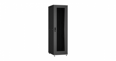 Фотография товара 'TLK TFR-428010-PMWM-R2-BK Напольный шкаф 19", 42U, двери перфорированные'