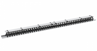 Фотография товара 'TLK TLK-OV70-47U-GY Органайзер кабельный вертикальный, 47U, для шкафов шириной 800мм'