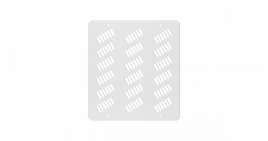 Фотография товара 'TLK TLK-BLNK-FAN4-P-I-GY Заглушка проема вентиляторного блока для шкафов серии LITE II'