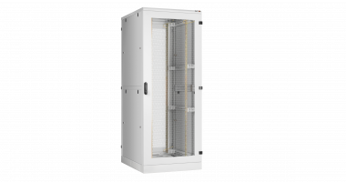 Фотография товара 'TLK TFA-428012-GHMH-GY Напольный шкаф 19", 42U, дверь со стеклом и металлическая'