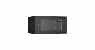 Фотография товара 'TLK TWI-066045-R-G-BK Настенный разборный шкаф 19", 6U, стеклянная дверь, Ш600хВ303хГ450мм'