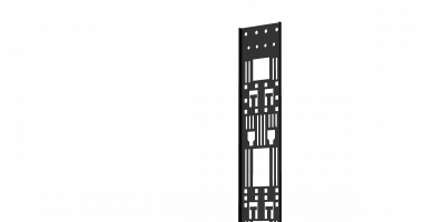 Фотография товара 'TLK TLK-ZU-47U-BK Лоток Zero-Unit для крепления аксессуаров с крепежом, 47U'