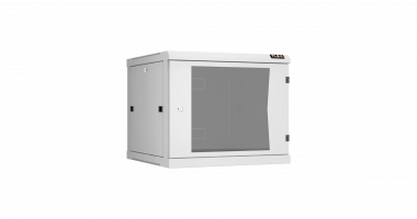 Фотография товара 'TLK TWC-096060-R-G-GY Настенный разборный шкаф 19", 9U, стеклянная дверь, Ш600хВ503хГ600мм'