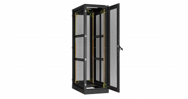 Фотография товара 'TLK TFA-4280-P-BK Дверь одностворчатая перфорированная на раме с замком и петлями'