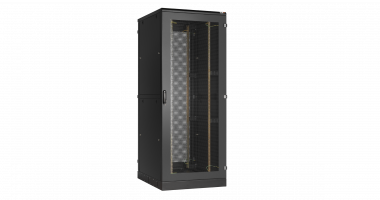 Фотография товара 'TLK TFA-428010-PHPH-BK Напольный шкаф 19", 42U, перфорированные одностворчатые двери'